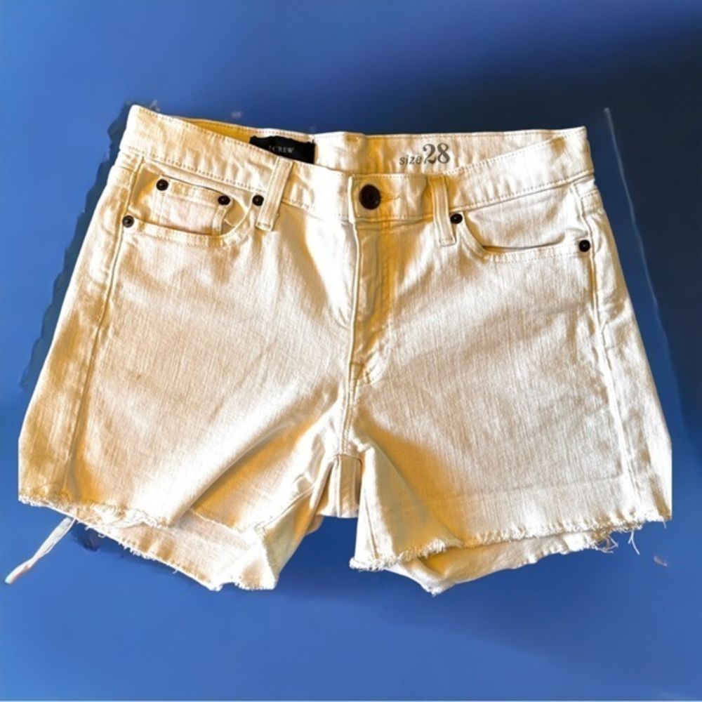 Jcrew vintage‎ cream size 28 jean shorts